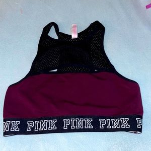Pink Victoria's Secret sports bra